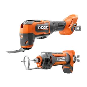 18V Cordless 2-Tool Combo Kit with Drywall Cut-Out Tool and Brushless Oscillating Multi-Tool (Tools Only)