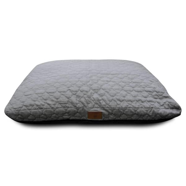 American Kennel Club Extra Large 30 in. x 40 in. Gray Clover Stitched Gusset Pet Bed AKC9291GRAY The Home Depot