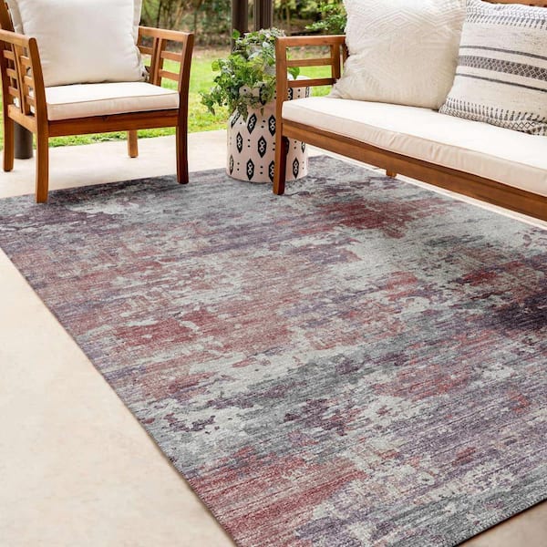 Addison Rugs Sterling Ivory 5 ft. x 7 ft. 6 in. Indoor/Outdoor Washable  Indoor/Outdoor Washable Rug AST35LI5X8 - The Home Depot