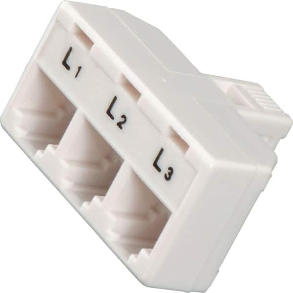 GE Triplex Adapter - White