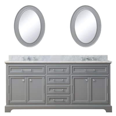 72 Inch Vanities And Larger Double Sink Bathroom Vanities Bath The Home Depot