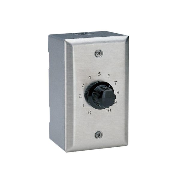 Valcom Wall Mount Volume Control - Stainless Steel