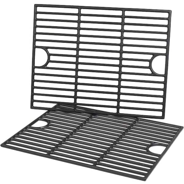 SHINESTAR 17 in. x 13 in. Cast Iron Grill Grates Replacement Parts for Nexgrill 720-0830H, 720-0670A, 720-0783E and etc. (2-Pack)