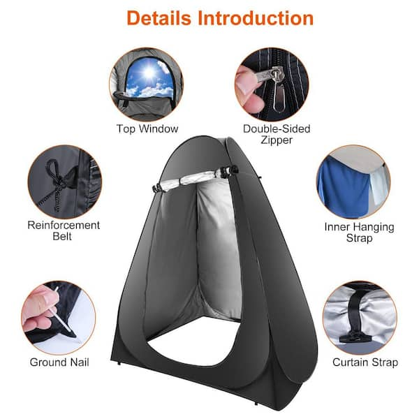 cenadinz Pop Up Privacy Tent Foldable Outdoor Portable Clothes Changing Room  Camping Shelter with Carry Bag Tent C-D0102H26RKG - The Home Depot