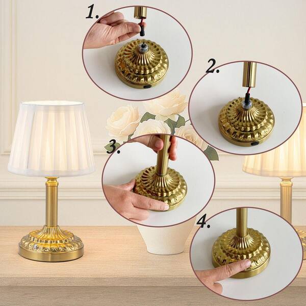 LuxSight Collection Table Laps Set of 2 - Bedside Lap with Fabric