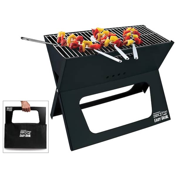 Sijpelen Inspireren mengsel BBQCROC BBQ Croc Compact Portable 19 in. Steel Barbecue Cooking Grill with  Travel Bag 89930 - The Home Depot
