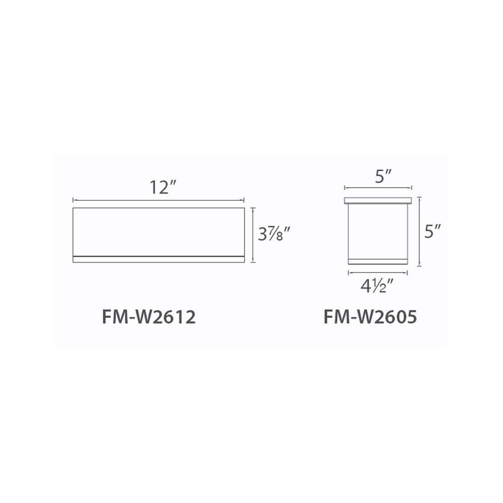 Brushed Aluminum 12" LED Indoor/Outdoor Flush Mount Light