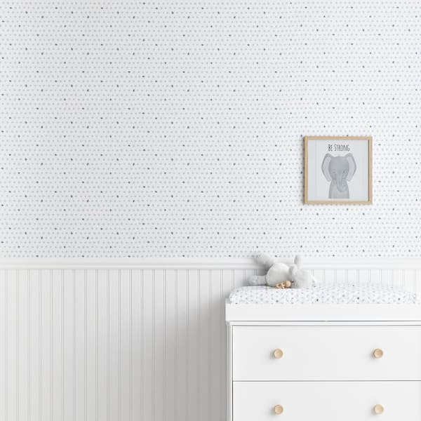 The Company Store Stars Blue Peel and Stick Removable Wallpaper Roll (covers 26 sq. ft.)