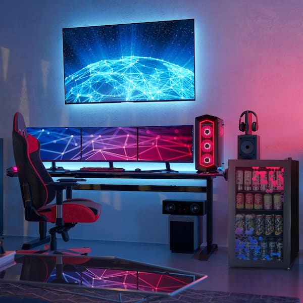 LED Lighted Gamer Fridge