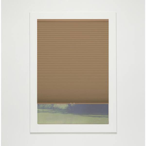 Perfect Lift Window Treatment Latte Cordless Blackout Eco Polyester Cellular Shades - 70.5 in. W x 60 in. L