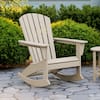 POLYWOOD Grant Park Plastic Patio Adirondack Outdoor Rocking Chair ADR440SA