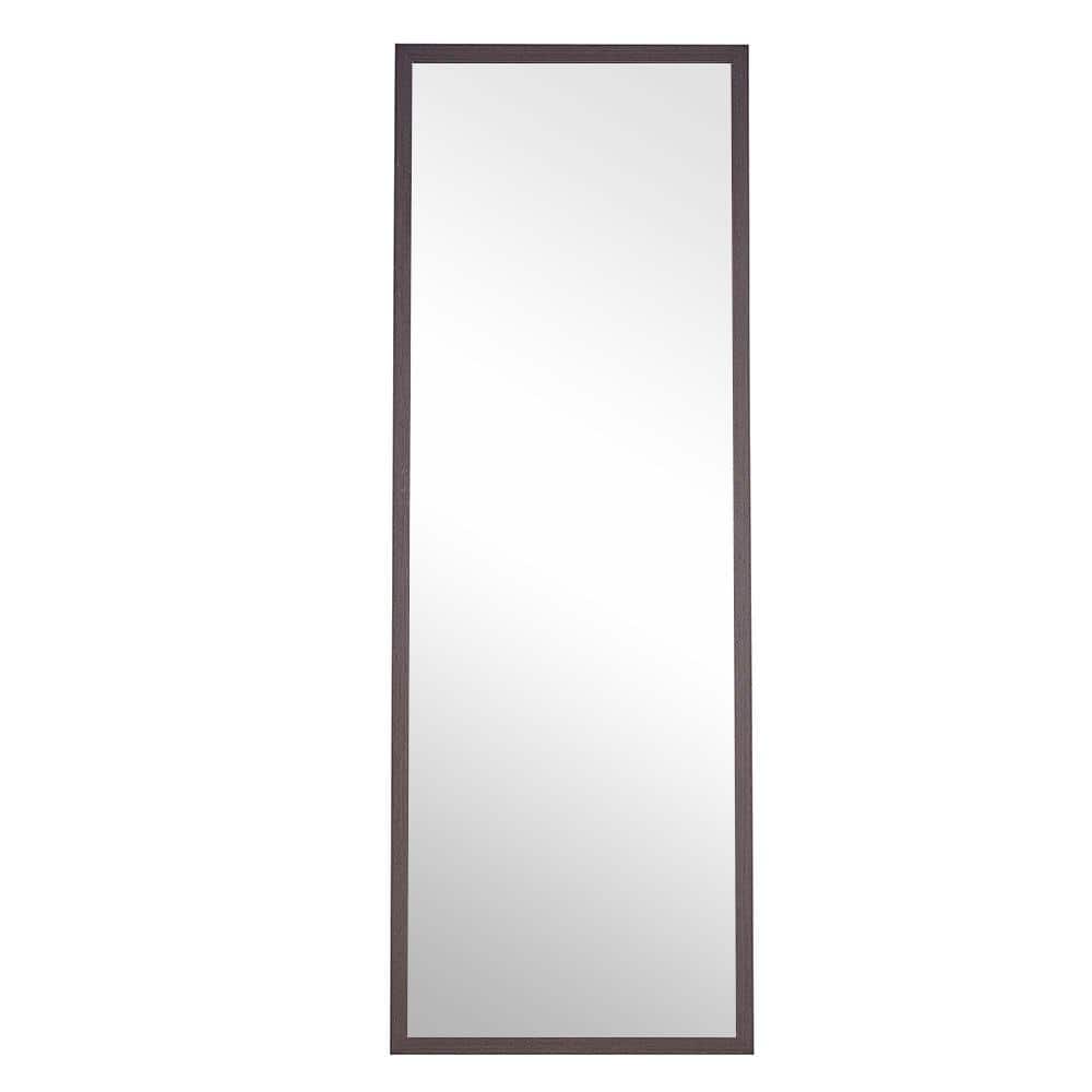 23 in. W x 65 in. H Rectangle Wood Framed Gray Mirror for Living Room, Bedr