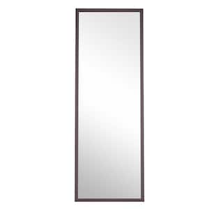 23 in. W x 65 in. H Rectangle Wood Framed Gray Mirror for Living Room, Bedroom