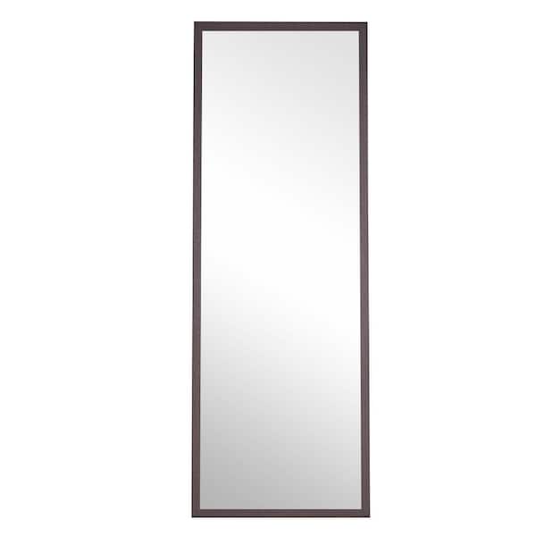 Unbranded 23 in. W x 65 in. H Rectangle Wood Framed Gray Mirror for Living Room, Bedroom