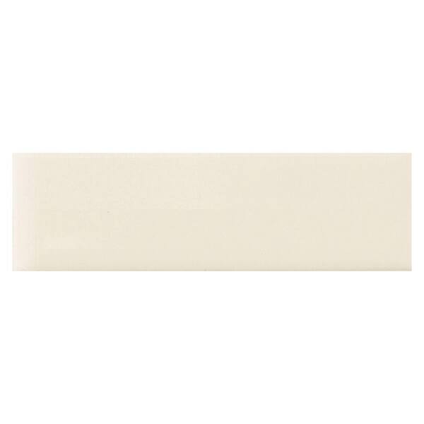 Daltile Modern Dimensions Biscuit 2-1/8 x 8-1/2 in. Ceramic Bullnose Wall Tile-DISCONTINUED