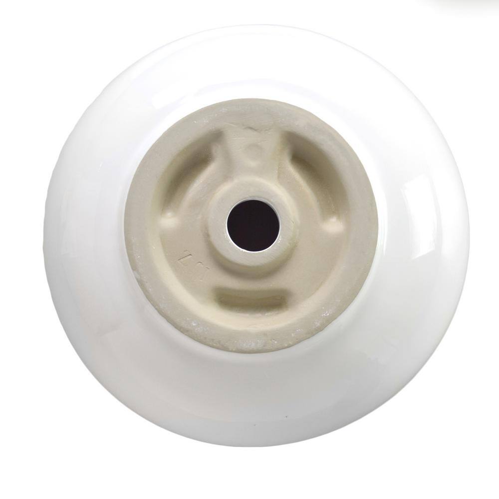 Sutherland 17'' White Ceramic Round Above-Counter Bathroom Sink