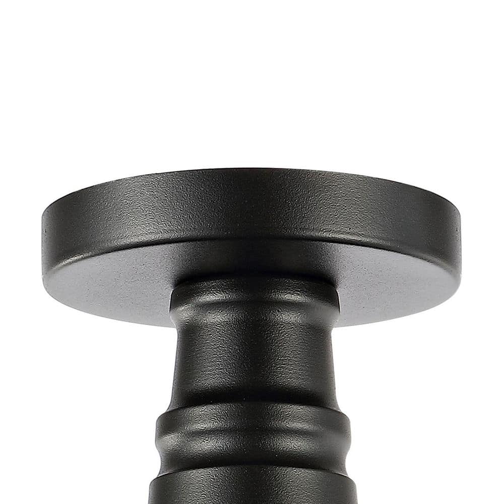 Camila Vintage Industrial Black Metal LED Ceiling Light