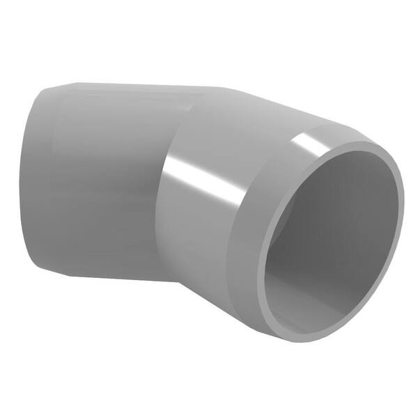 Formufit 1-1/4 in. Furniture Grade PVC 45-Degree Elbow in Gray
