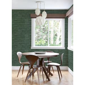 Samos Green Texture Strippable Non Woven Wallpaper