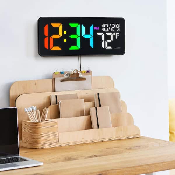 La Crosse Technology Color Changing LED Clock with Indoor