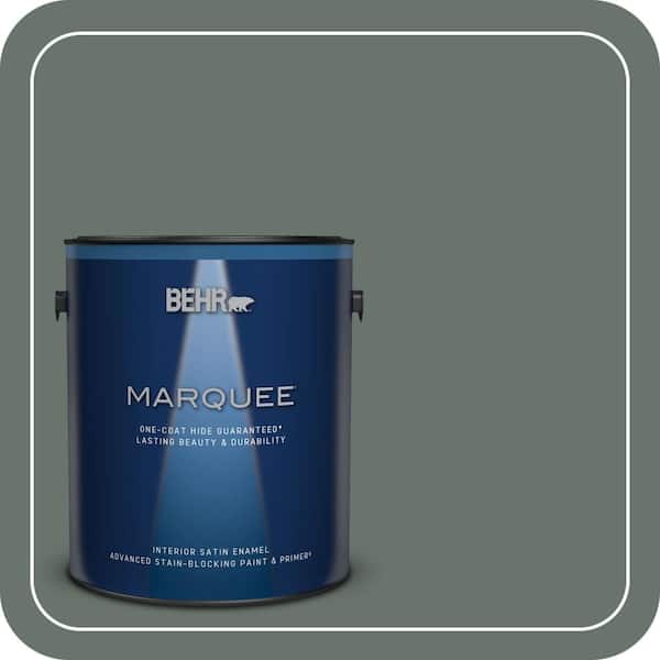 BEHR MARQUEE 1 gal. #PPU12-18 Heritage Park One-Coat Hide Satin Enamel Interior Paint & Primer