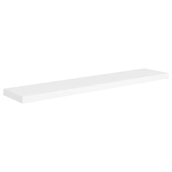 Gima 47.2 in. W x 9.3 in. D White  Wood Solid Decorative Wall Shelf