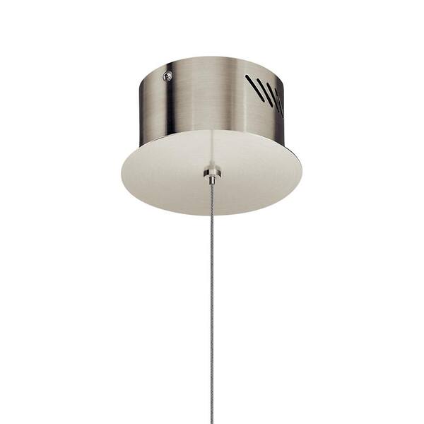 Kichler Elan Kabru 1 Light Integrated Led Brushed Nickel Mini Pendant Light 83790 The Home Depot