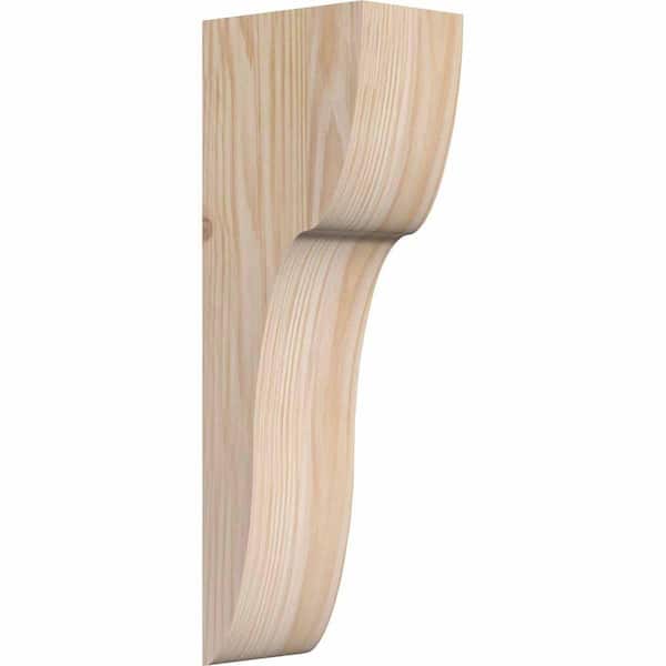 Ekena Millwork 5-1/2 in. x 8 in. x 24 in. Douglas Fir Carmel Smooth Corbel