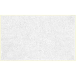 Queen Cotton White 30 in. x 50 in. Washable Bathroom Accent Rug