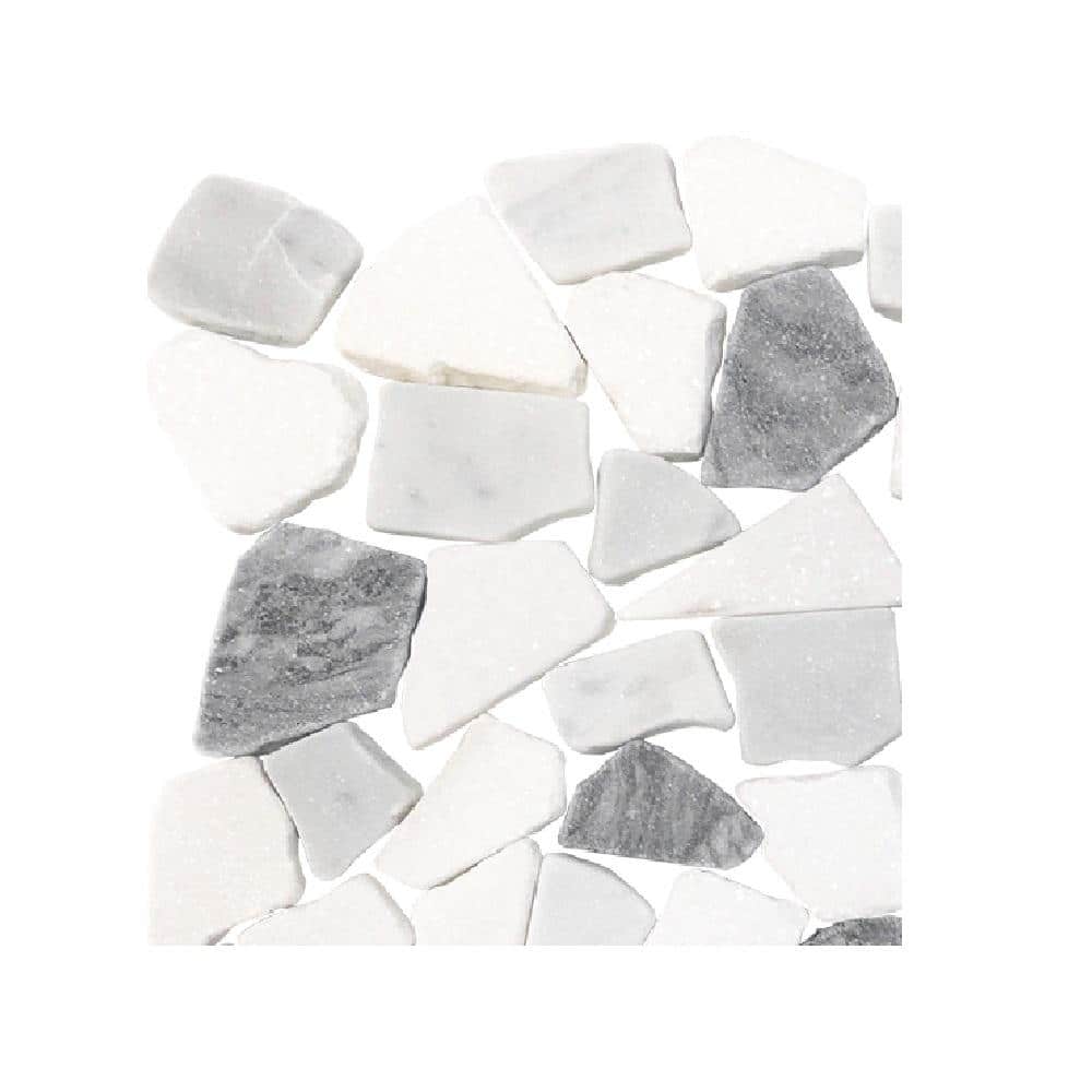 Reviews for Jeffrey Court Take Home Tile Sample - Waterfront White ...