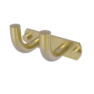 Remi Collection 2-Position Multi Hook in Satin Brass
