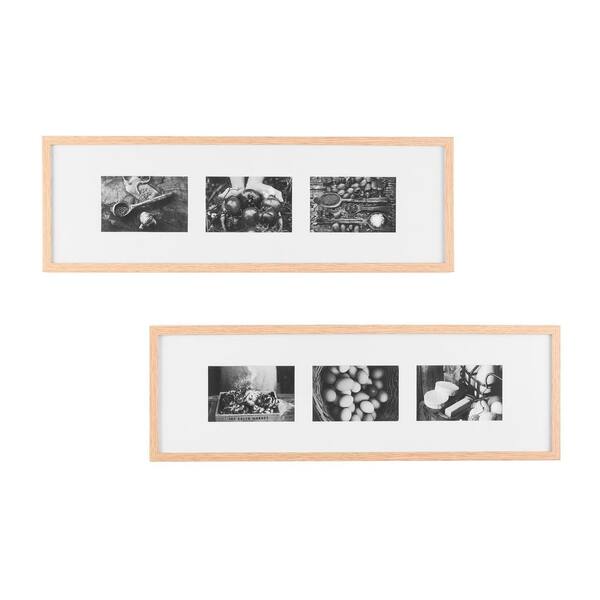 StyleWell 16 x 20 Matted to 8 x 10 White Gallery Wall Picture Frame (Set of 4)