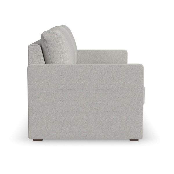 Flex 68 in. W Frost Light Gray Polyester Performance Fabric Upholstered 2-Seater Loveseat