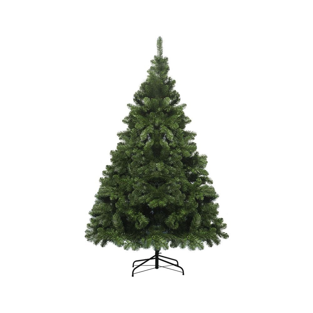 6 ft. Unlit Flocked Green Hinged Artificial Christmas Tree with Full Shape and PVC Branches price history on PriceWatchPro
