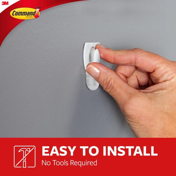 Command Mini Wall Hooks, White, Damage Free Decorating, Six Hooks and Eight  Command Strips 17006ES - The Home Depot