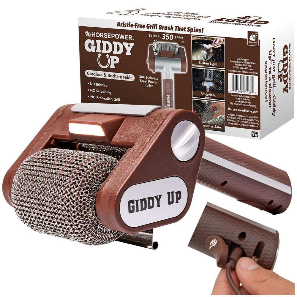 HORSEPOWER Giddy Up Grill Cleaner AS-SEEN-ON-TV-Cordless