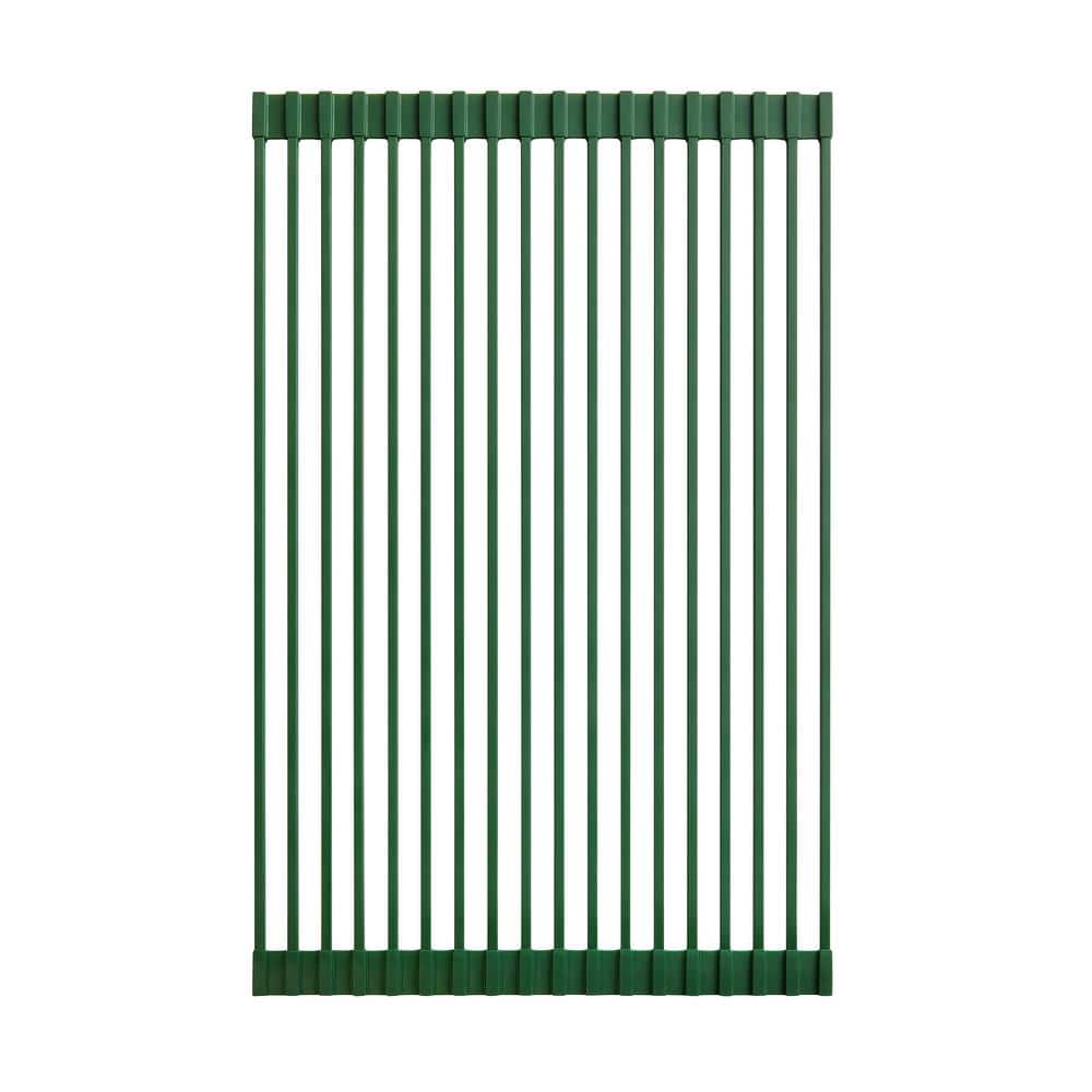 Green Non-Slip Silicone Kitchen Sink Grid, 20 x 12 Inches