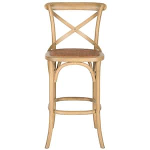 Franklin 30.7 in. Weathered Oak Bar Stool