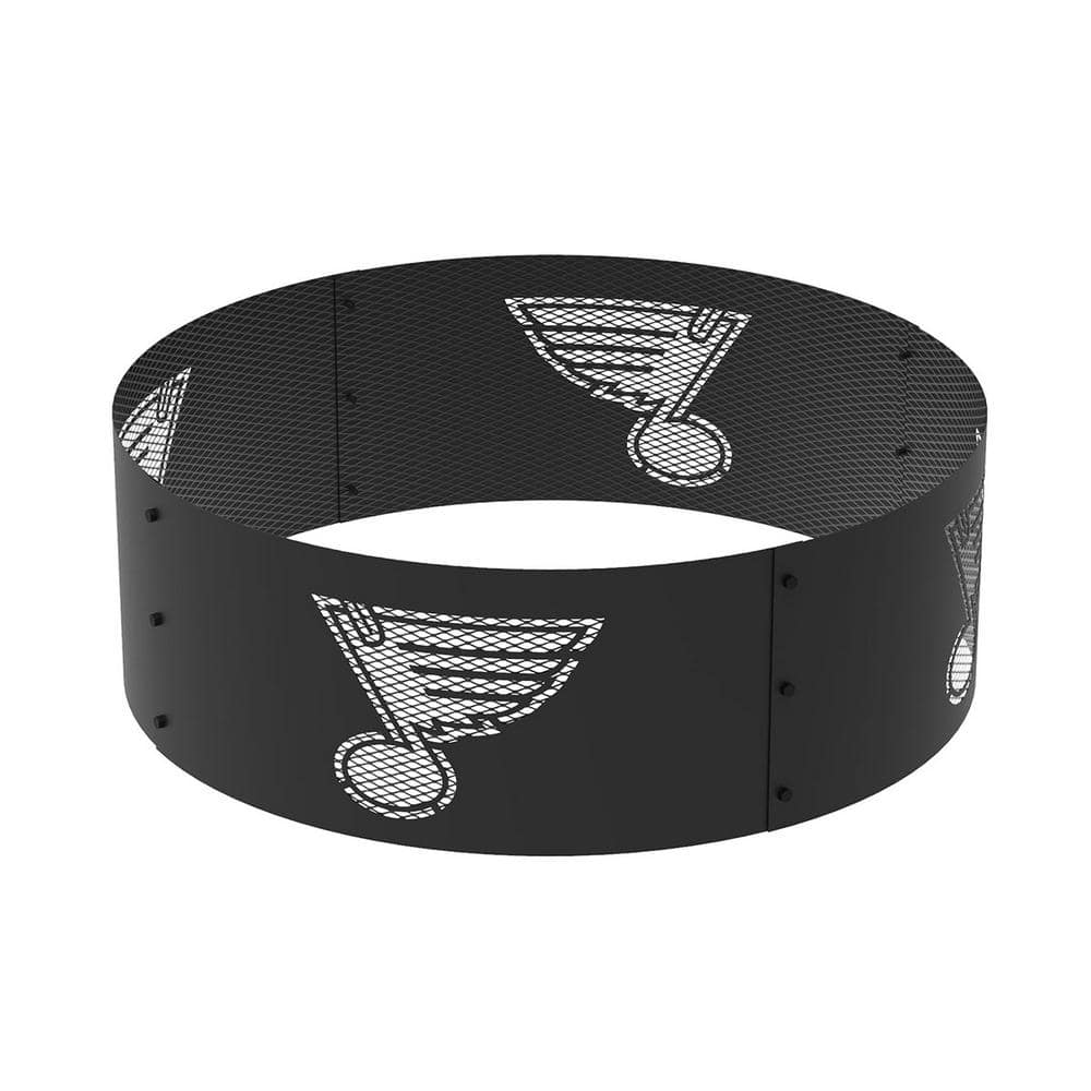 Decorative NHL 36 in. x 12 in. Round Steel Wood Fire Pit Ring - Saint Louis Blues price history on PriceWatchPro