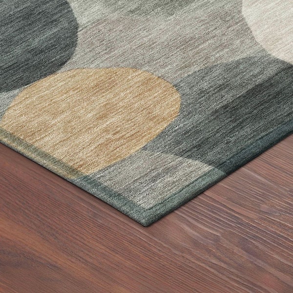 Chantille Machine Washable Indoor/Outdoor Abstract ACN2375 Taupe 3 ft. x 5 ft. Area Rug