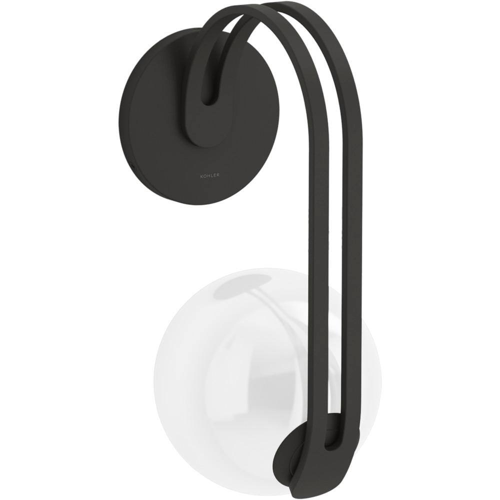 Matte Black 13" Direct Wired Electric Wall Sconce
