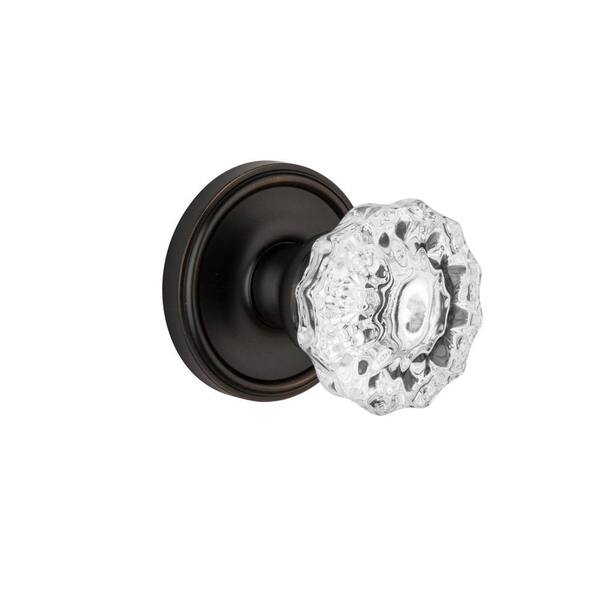 Grandeur Georgetown Rosette Timeless Bronze with Double Dummy Versailles Crystal Knob