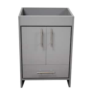 Rio 24 in. W x 19 in. D x 35 in. H Bath Vanity Cabinet without Top in Gray
