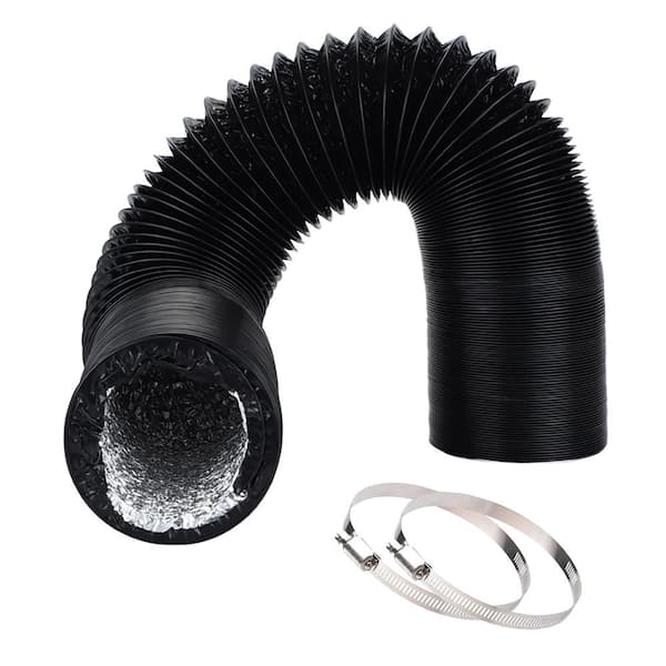 6 in. x 25 ft. Fire-Rated Flexible Aluminum Duct for HVAC Ventilation-High Temp Resistance & Easy Installation​