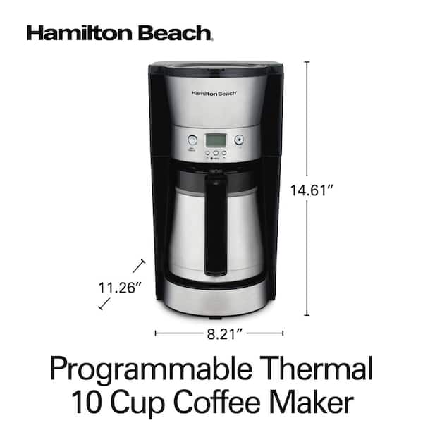 Buy Hamilton Beach 10 Cup Thermal Replacement Coffee Carafe, Stainless  Steel Online at desertcartINDIA