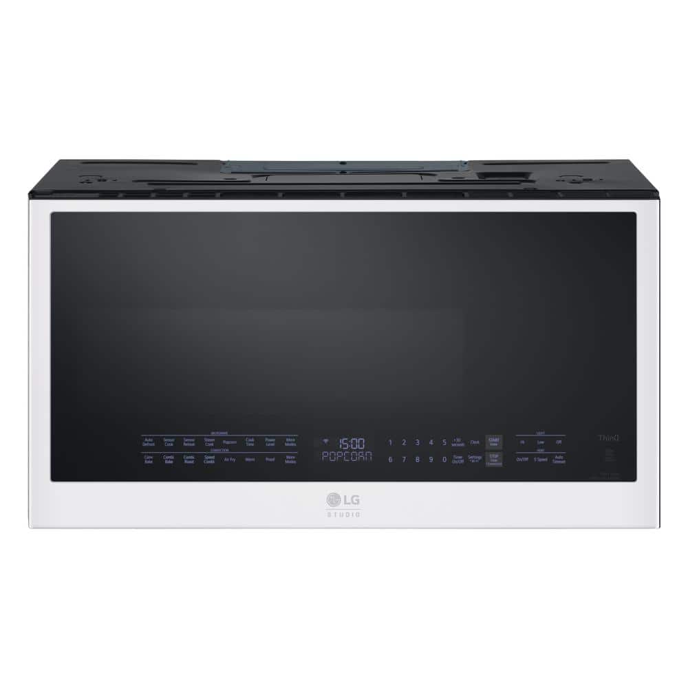 STUDIO 1.7 cu. ft. 1700W Over-the-Range SMART Convection Microwave Oven in Essence White with Air Fry