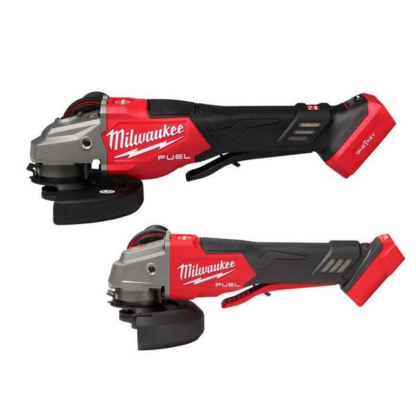 M18 FUEL ONE-KEY 18V Lith-Ion Cordless 4-1/2 in. /6 in. Variable Speed Braking Grinder w/Paddle Switch and M18 Grinder
