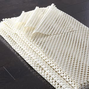 Grid White 2 ft. x 12 ft. Non-Slip Rug Pad