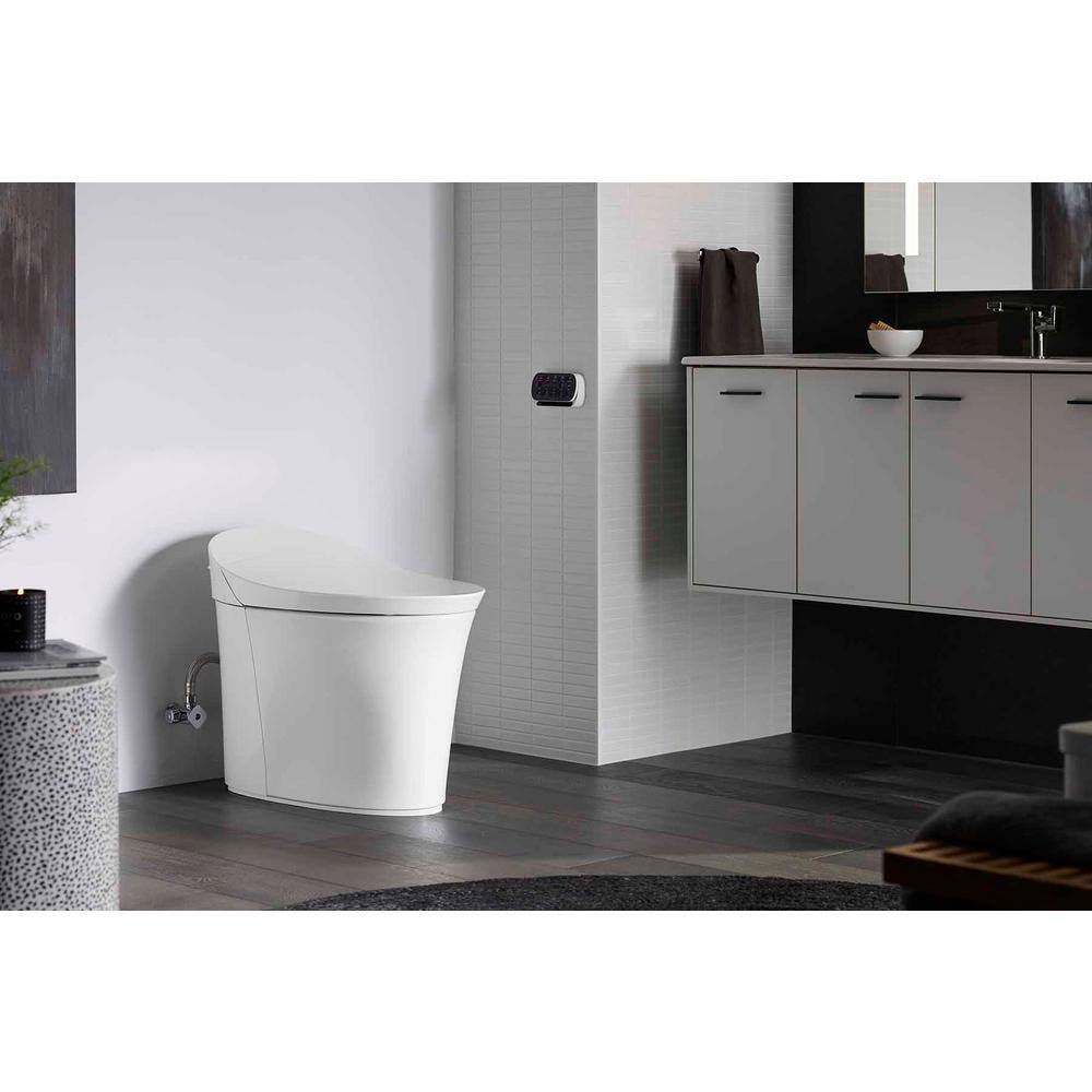 Elongated High-Efficiency Intelligent Toilet with Dual Flush and Heated Seat