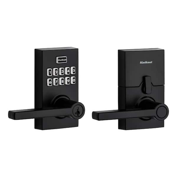 Kwikset SmartCode 917 Matte Black Contemporary Keypad Electronic